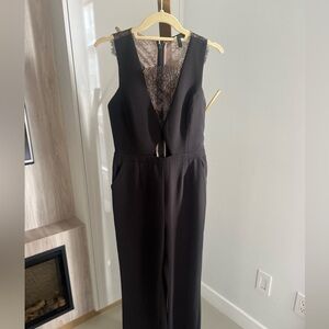BCBG Black Jumpsuit with Lace detail